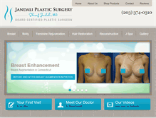 Tablet Screenshot of jandaliplasticsurgery.com